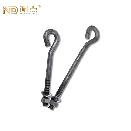 Closed Eye 9-Shaped Foundation Bolts | Ring Tail Closed High Pull-Out Strength > L-Bolt