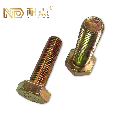 Color-Coated Identification Hex Bolts | Red/Blue/Yellow/Green for Maintenance Marking Nylon/Epoxy Opt